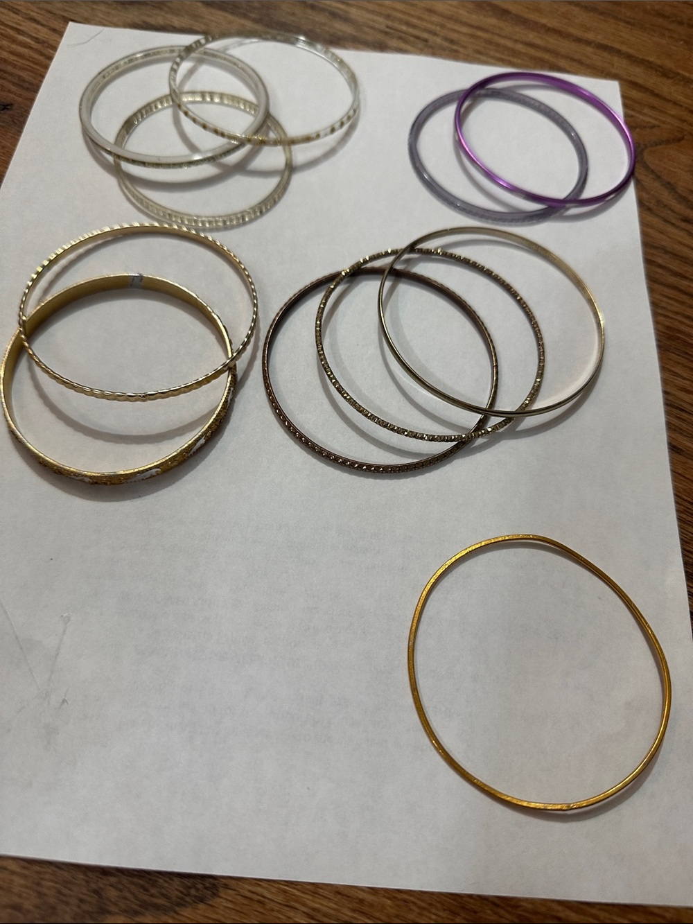 Stackable Bracelet Set - Women Jewelry. 11 pieces. Bag#8 Bundle for better